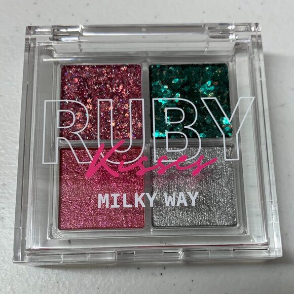 Ruby Kiss Glitter Gem Eye Shadow Palette #GGP04 Milkway Eyeshadow Palette - Picture 7 of 9